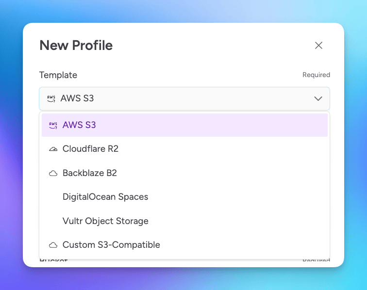 storage provider selection